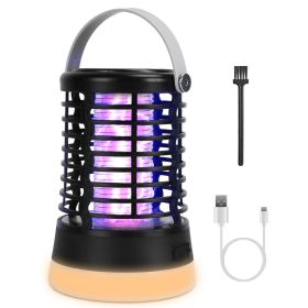 1Pc 4 In 1 Bug Zapper Light Rechargeable Mosquito Zapper For Indoor Outdoor Waterproof Mosquito Killer Lamp With 3 Lighting Modes For Patio Yard