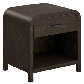 BOWMAN-1 DRWR ACCENT TABLE-DARK WALNUT
