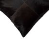 18" Brown Cowhide Throw Pillow