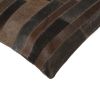 Set of Two Chocolate Cowhide Throw Pillow