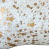 12" X 20" Natural & Gold Cowhide Throw Pillow