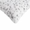 Set of Two 18" Brown and White Faux Fur Throw Pillow