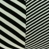 18" X 5" X 18" Transitional White & Black Pillow Cover With Poly Insert