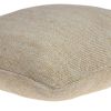 20" X 7" X 20" Stunning Transitional Tan Accent Pillow Cover With Poly Insert