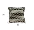 20" X 7" X 20" Elegant Transitional Tan Cotton Pillow Cover With Poly Insert