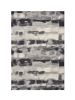 8' X 11' Shades Of Grey Machine Woven Abstract Brushstroke Indoor Area Rug