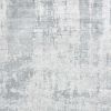 8' X 10' Dew Grey Hand Loomed Abstract Brushstroke Indoor Area Rug