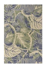 9' X 12' Blue Wool Handmade Area Rug