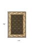 9' X 13' Green and Brown Oriental Area Rug