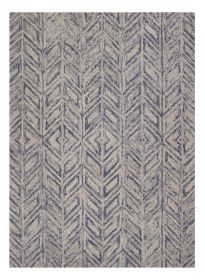 9' X 12' Blue Wool Hand Tufted Area Rug
