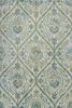 5' X 8' Ivory Or Teal Tropical Parisian Indoor Area Rug
