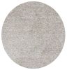 6' Ivory Round Hand Woven Area Rug