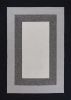 5' X 7' Charcoal Bordered Uv Treated Indoor Area Rug