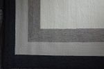 5' X 7' Charcoal Bordered Uv Treated Indoor Area Rug