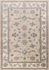 8' X 10' Beige Or Ivory Floral Vine Bordered Indoor Area Rug
