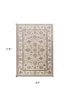 8' X 10' Beige Or Ivory Floral Vine Bordered Indoor Area Rug