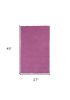 2' X 4' Hot Pink Indoor Shag Rug