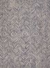 3' X 5' Blue Hand Tufted Herringbone Indoor Area Rug
