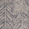 3' X 5' Blue Hand Tufted Herringbone Indoor Area Rug