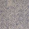 3' X 5' Blue Hand Tufted Herringbone Indoor Area Rug