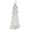 16" Silver Faux Crystal Christmas Figurine
