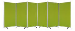 212 X 1 X 71 Green Metal 6 Panel Screen