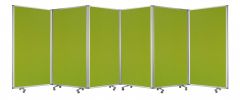212 X 1 X 71 Green Metal 6 Panel Screen