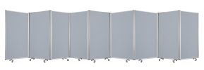 318" X 1" X 71" Metal, Grey, 9 Panel, Screen