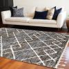 9' X 13' Brown and Ivory Trellis Area Rug