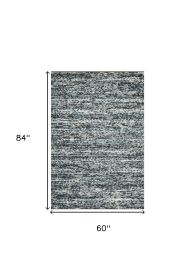 60 X 84 Blue Wool Rug