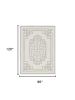 8' X 10' Gray and Ivory Wool Hand Tufted Area Rug