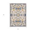 2' X 3' Ivory Southwestern Hand Tufted Area Rug