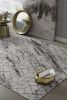 7' Ivory Machine Woven Abstract Geometric Indoor Runner Rug