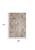 5' X 8' Silver Machine Woven Abstract Indoor Area Rug
