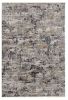 8' X 11' Grey Machine Woven Abstract Splatter Indoor Area Rug