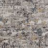 8' X 11' Grey Machine Woven Abstract Splatter Indoor Area Rug