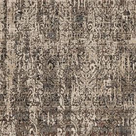 4' X 6' Grey Machine Woven Shrank Distressed Traditional Design Indoor Area Rug