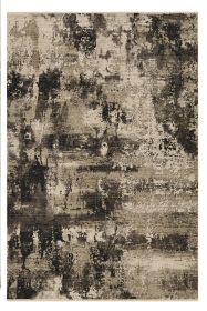 4' X 5' Ivory Or Charcoal Abstract Area Rug