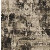 4' X 5' Ivory Or Charcoal Abstract Area Rug