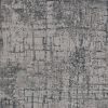 10' X 13' Grey Machine Woven Abstract Smudge Indoor Area Rug