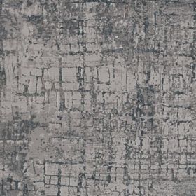 10' X 13' Grey Machine Woven Abstract Smudge Indoor Area Rug