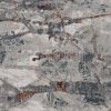 10' X 13' Grey Teal Machine Woven Abstract Splatter Indoor Area Rug