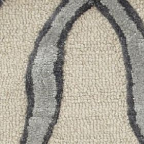 12' X 15' Silver Ivory Hand Tufted Vermicular Indoor Area Rug