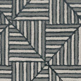 12' X 15' Navy Charcoal Wool Handmade Area Rug
