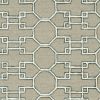 12' X 15' Brown and Ivory Wool Trellis Handmade Area Rug