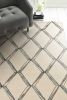 8' Cream Wool Handmade Runner Rug