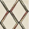 12' X 15' Cream Gold Hand Tufted Diamond Pattern Indoor Area Rug