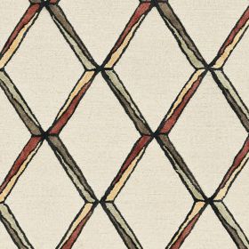 12' X 15' Cream Gold Hand Tufted Diamond Pattern Indoor Area Rug