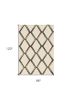 8' X 10' Gold And Ivory Wool Handmade Area Rug