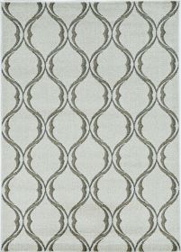5' X 8' Sand Wavy Lines Area Rug